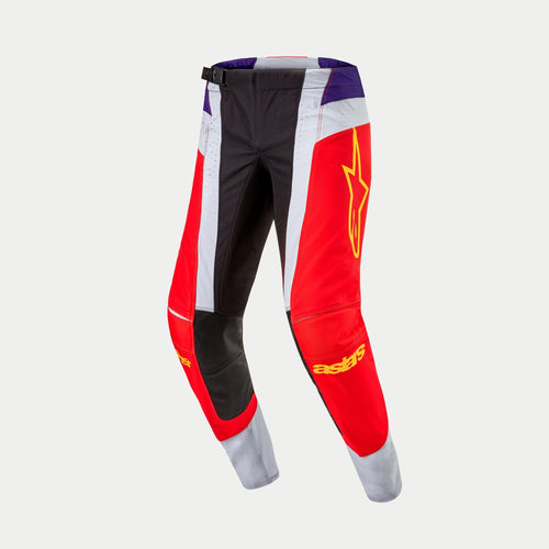 ALPINESTARS 2024 TECHSTAR OCURI PANTS - HOT ORANGE PURPLE BLACK