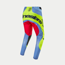 ALPINESTARS 2024 TECHSTAR OCURI PANTS - LIGHT BLUE FLURO YELLOW RED BERRY