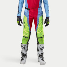 ALPINESTARS 2024 TECHSTAR OCURI PANTS - LIGHT BLUE FLURO YELLOW RED BERRY