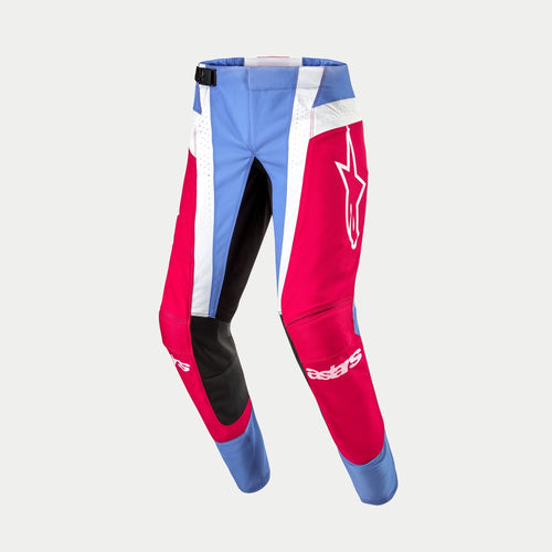 ALPINESTARS 2024 TECHSTAR OCURI PANTS - LIGHT BLUE MARS RED WHITE