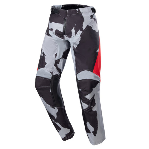 ALPINESTARS 2023 YOUTH RACER TACTICAL PANTS - CAST GRAY CAMO MARS RED