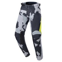 ALPINESTARS 2023 YOUTH RACER TACTICAL PANTS - CAST GRAY CAMO YELLOW FLURO