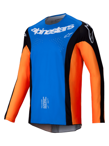 ALPINESTARS 2025 TECHSTAR MELT JERSEY - ORANGE BLUE