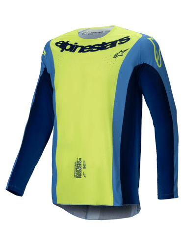 ALPINESTARS 2025 TECHSTAR MELT JERSEY - FLURO YELLOW BLUE