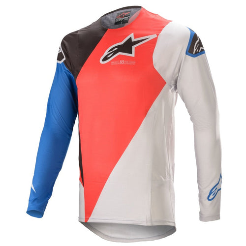 ALPINESTARS 2021 SUPERTECH BLAZE MOTORCYCLE JERSEY - RED/BLUE