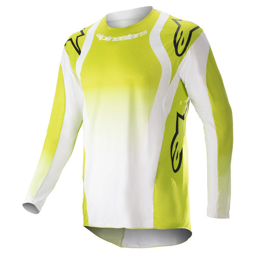 ALPINESTARS 2023 TECHSTAR PUSH JERSEY - YELLOW FLURO WHITE