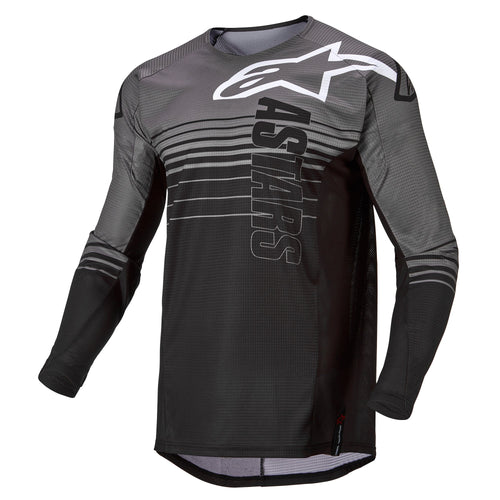 ALPINESTARS 2022 TECHSTAR GRAPHITE JERSEY - GREY/BLACK