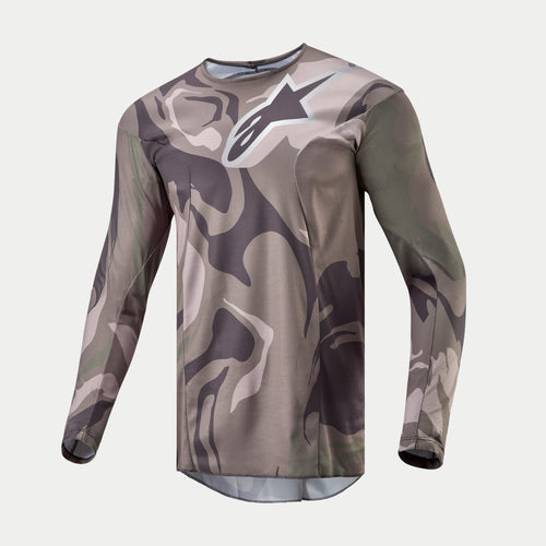 ALPINESTARS 2024 RACER TACTICAL JERSEY - MILITARY GREEN CAMO BROWN