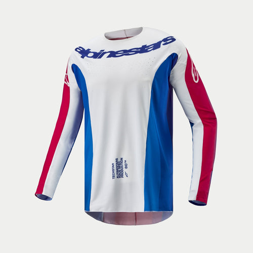 ALPINESTARS 2024 TECHSTAR PNEUMA JERSEY - BLUE MARS RED WHITE