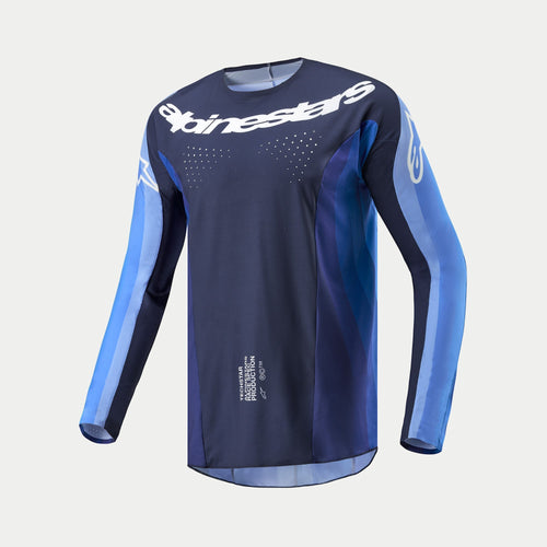 ALPINESTARS 2024 TECHSTAR PNEUMA JERSEY - DARK NAVY LIGHT BLUE