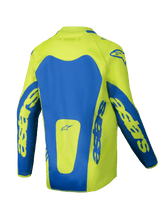 ALPINESTARS 2025 YOUTH RACER VEIL JERSEY - FLURO-YELLOW/BLUE