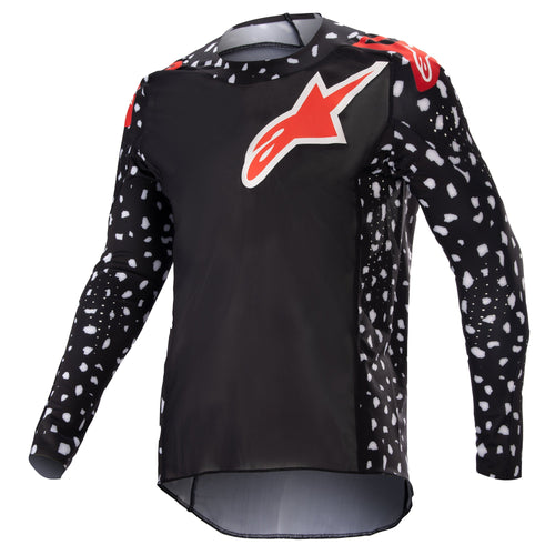 ALPINESTARS 2023 YOUTH RACER NORTH JERSEY - BLACK NEON RED