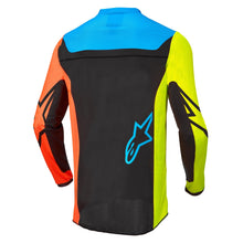 ALPINESTARS 2022 YOUTH RACER COMPASS JERSEY - BLACK/FLURO YELLOW/CORAL