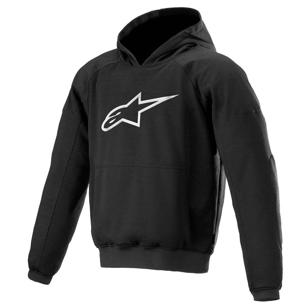 ALPINESTARS AGELESS ARAMID LINED BLACK TEXTILE HOODIE JACKET