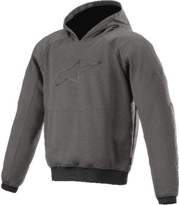 ALPINESTARS AGELESS ARAMID LINED GRAY MELANGE TEXTILE HOODIE JACKET