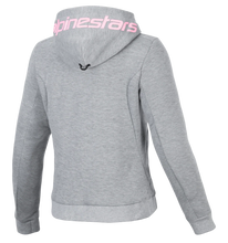 ALPINESTARS STELLA CHROME V2 SPORT GREY HEATHER/FLURO PINK WOMENS HOODIE JACKET