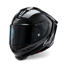 ALPINESTARS SUPERTECH R10 SOLID MATTE/GLOSS BLACK CARBON HELMET