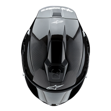 ALPINESTARS SUPERTECH R10 SOLID MATTE/GLOSS BLACK CARBON HELMET
