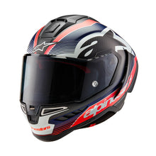 ALPINESTARS SUPERTECH SR10 TEAM ECE 22.06 HELMET - BLACK/CARBON RED FLURO/BLUE MATT
