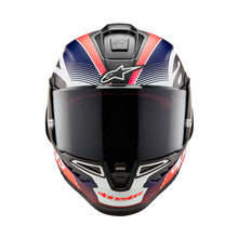 ALPINESTARS SUPERTECH SR10 TEAM ECE 22.06 HELMET - BLACK/CARBON RED FLURO/BLUE MATT
