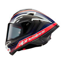ALPINESTARS SUPERTECH SR10 TEAM ECE 22.06 HELMET - BLACK/CARBON RED FLURO/BLUE MATT