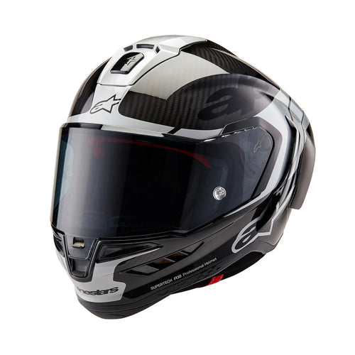 ALPINESTARS SUPERTECH R10 HELMET - ELEMENT CARBON SILVER BLACK