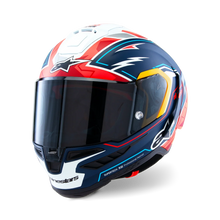 ALPINESTARS SUPERTECH R10 LIMITED EDITION ACOSTA MATTE BLUE/RED/WHITE HELMET