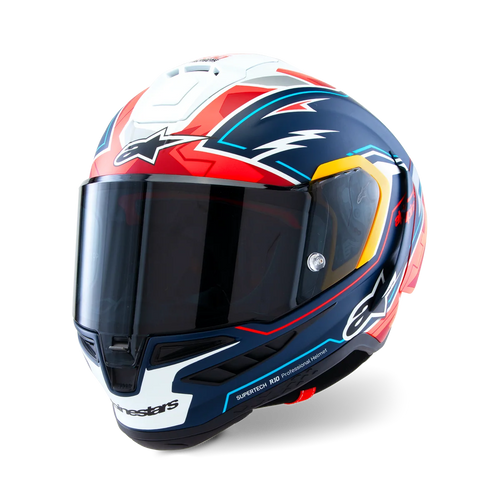 ALPINESTARS SUPERTECH R10 LIMITED EDITION ACOSTA MATTE BLUE/RED/WHITE HELMET