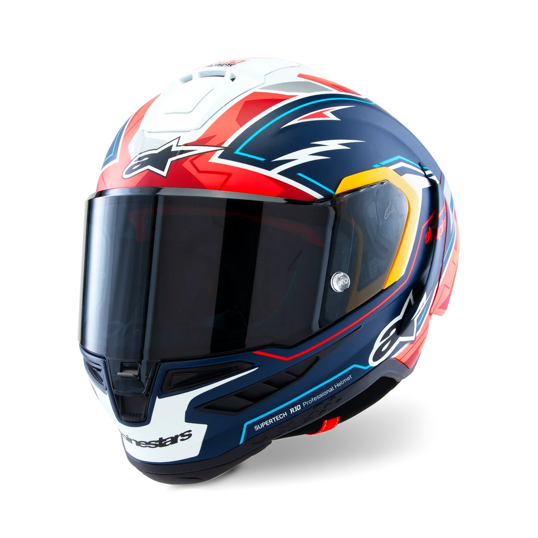ALPINESTARS SUPERTECH R10 LIMITED EDITION ACOSTA MATTE BLUE/RED/WHITE HELMET
