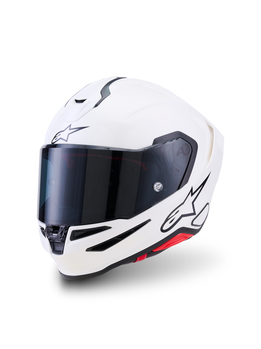 ALPINESTARS SR7 SOLID HELMET ECE 22.06 - WHITE GLOSSY