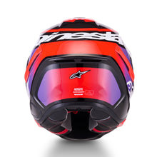 ALPINESTARS S-R7 LUMEN GLOSS BLACK/PURPLE/FLURO RED/WHITE HELMET