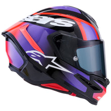 ALPINESTARS SUPERTECH R7 LUMEN BLACK/PURPLE/RED/WHITE GLOSS ECE 22.06 HELMET