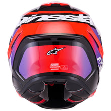 ALPINESTARS SUPERTECH R7 LUMEN BLACK/PURPLE/RED/WHITE GLOSS ECE 22.06 HELMET
