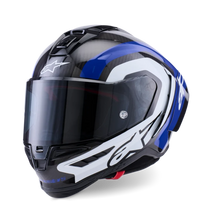 ALPINESTARS SUPERTECH R10 ARIUS GLOSS BLACK/WHITE/BLUE HELMET
