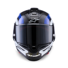 ALPINESTARS SUPERTECH R10 ARIUS GLOSS BLACK/WHITE/BLUE HELMET