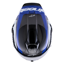 ALPINESTARS SUPERTECH R10 ARIUS GLOSS BLACK/WHITE/BLUE HELMET