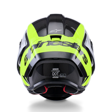 ALPINESTARS SUPERTECH R10 ARIUS GLOSS BLACK/SILVER/FLURO YELLOW HELMET
