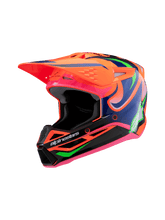 ALPINESTARS SM3 YOUTH DEEGAN ECE06 HELMET - FLURO-ORANGE PURPLE FLURO-PINK