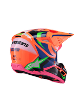 ALPINESTARS SM3 YOUTH DEEGAN ECE06 HELMET - FLURO-ORANGE PURPLE FLURO-PINK