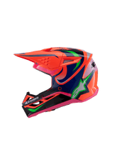 ALPINESTARS SM3 YOUTH DEEGAN ECE06 HELMET - FLURO-ORANGE PURPLE FLURO-PINK