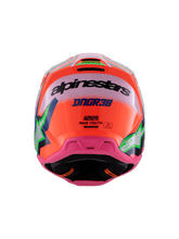 ALPINESTARS SM3 YOUTH DEEGAN ECE06 HELMET - FLURO-ORANGE PURPLE FLURO-PINK