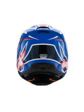 ALPINESTARS SM3 YOUTH WURX ECE06 HELMET - BLUE RED WHITE BLACK GLOSSY