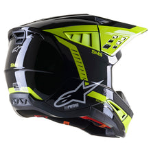 ALPINESTARS SM5 BEAM HELMET - BLACK/WHITE/GREY/FLURO YELLOW