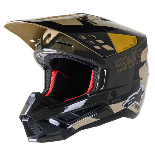 ALPINESTARS SM5 ROVER ECE HELMET - KAK/BLACK/CAMO ORANGE