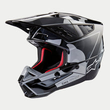 ALPINESTARS SM5 ROVER 2 ECE 22.06 HELMET - BLACK SILVER GLOSS