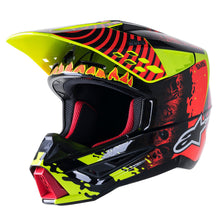 ALPINESTARS SM5 SOLAR FLARE HELMET - GLOSS BLACK RED FLURO YELLOW