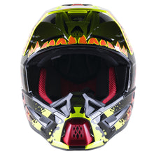 ALPINESTARS SM5 SOLAR FLARE HELMET - GLOSS BLACK RED FLURO YELLOW