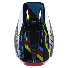 ALPINESTARS SM5 ACTION HELMET - GLOSS BLACK BLUE FLURO YELLOW