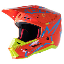 ALPINESTARS SM5 ACTION HELMET - GLOSS FLURO ORANGE CYAN YELLOW