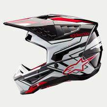 ALPINESTARS SM5 ACTION 2 ECE 22.06 HELMET - BLACK WHITE BRIGHT RED GLOSS